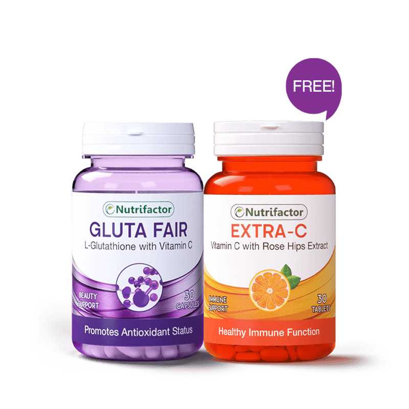Gluta fair + Extra-C Offer Nutrifactor Gluta fair + Extra-C Offer Nutrifactor