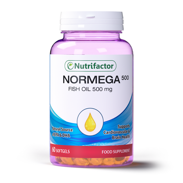 Nutrifactor’s Normega 500 softgels provide adequate amounts of omega 3
