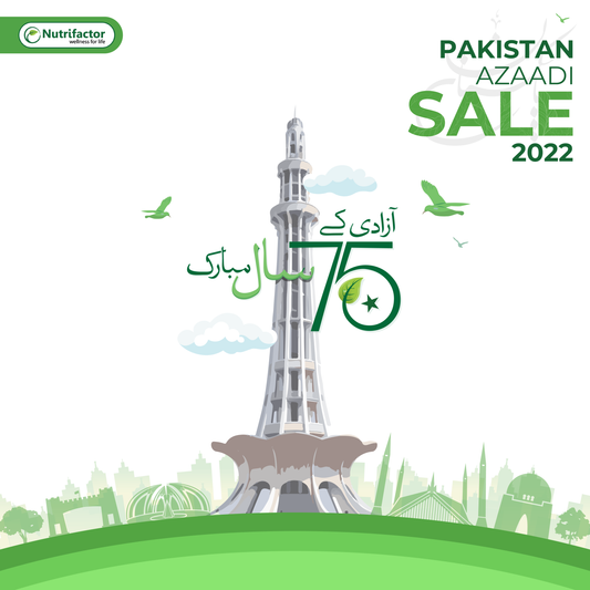 Nutrifactor Azaadi Sale 2022-14th August- Pakistan Independence Day Sale