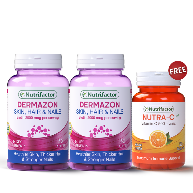 2 Dermazon + Free Nutra-C Plus Offer