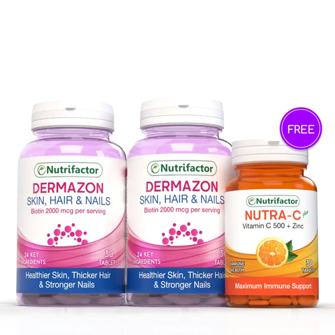 2 Dermazon + Free Nutra-C Plus Offer