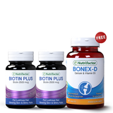 2 Biotin + Free Bonex-D ( 60 Tabs )