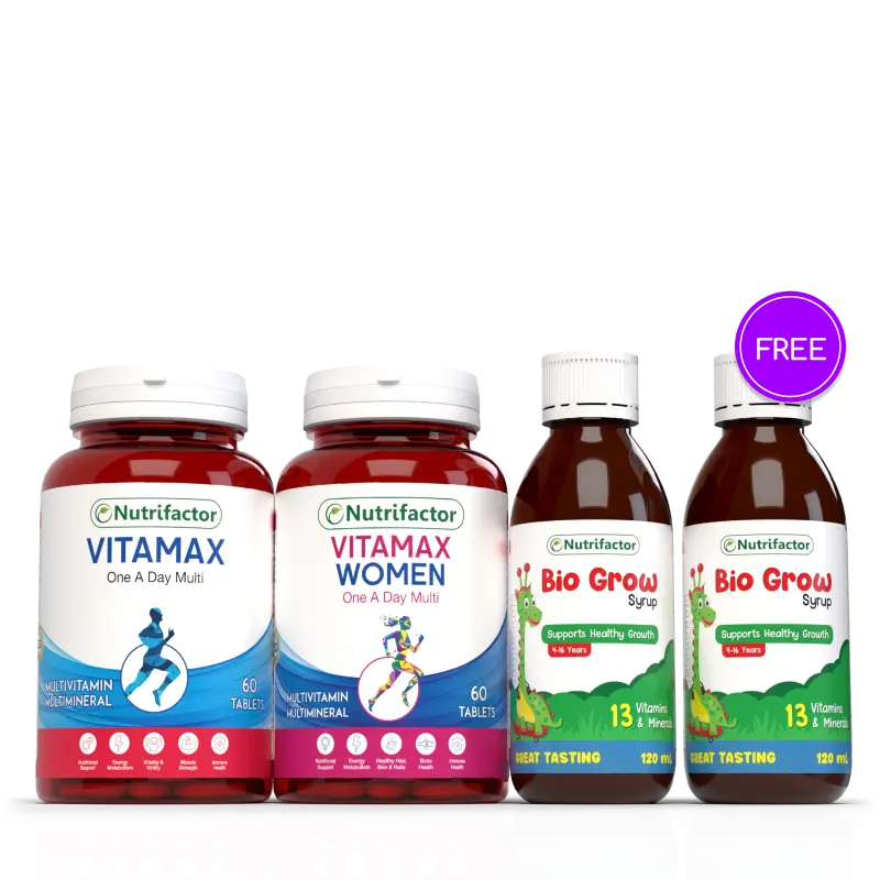 Family Pack (Vitamax + Free Biogrow Syrup) 60