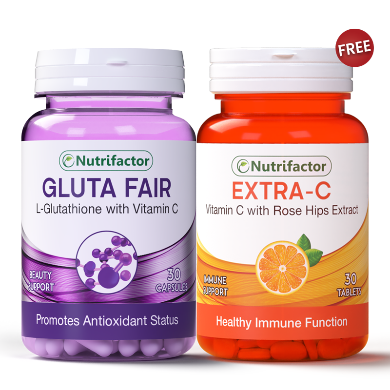 Gluta fair + Extra-C Offer Nutrifactor Gluta fair + Extra-C Offer Nutrifactor