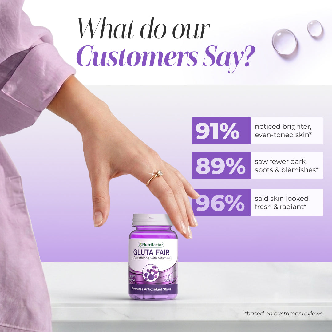 Nutrifactor | Gluta Fair Maintains Skin Health and Immune System Nutrifactor | Gluta Fair Maintains Skin Health and Immune System