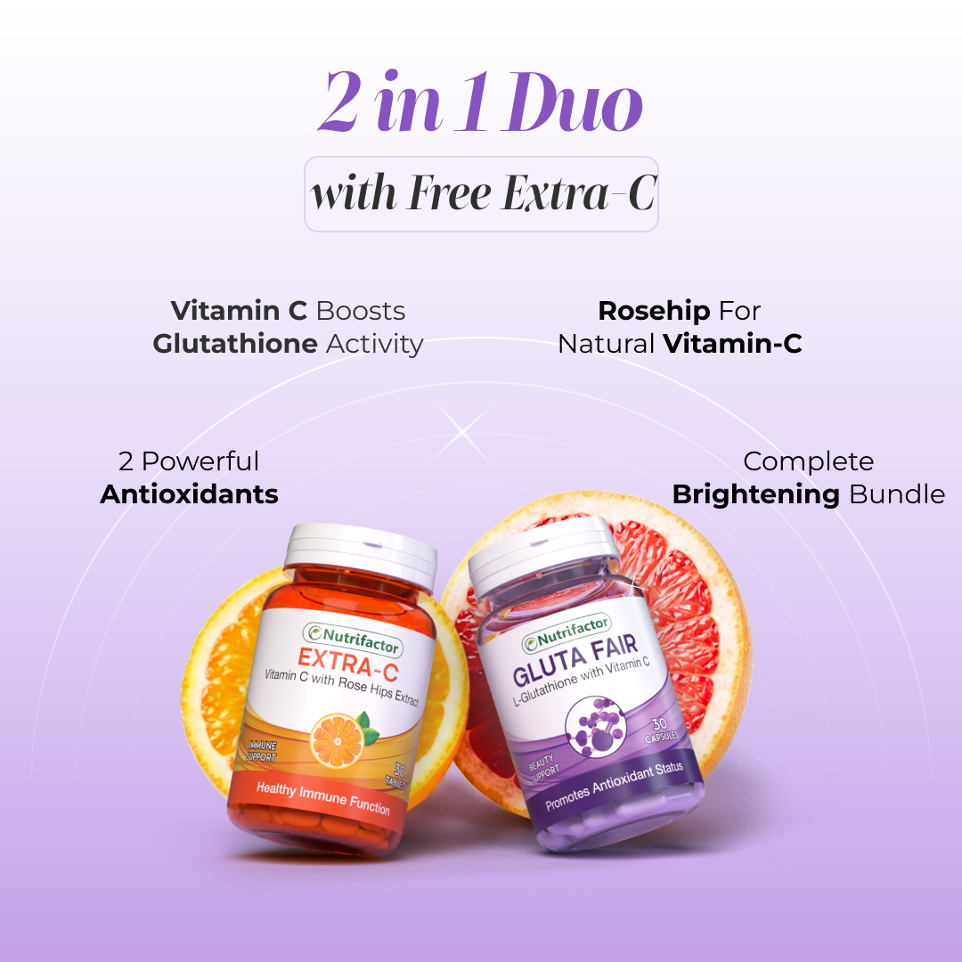 Gluta fair + Extra-C Offer Nutrifactor Gluta fair + Extra-C Offer Nutrifactor