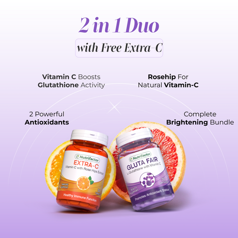 Gluta fair + Extra-C Offer Nutrifactor Gluta fair + Extra-C Offer Nutrifactor