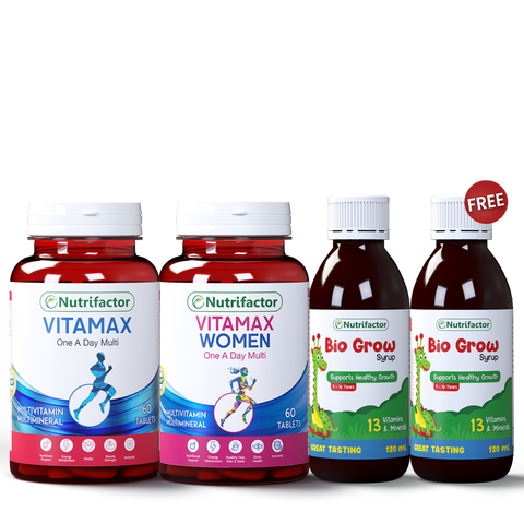 Family Pack (Vitamax + Free Biogrow Syrup)