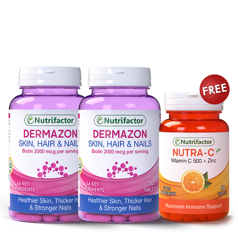 2 Dermazon + Free Nutra-C Plus Offer